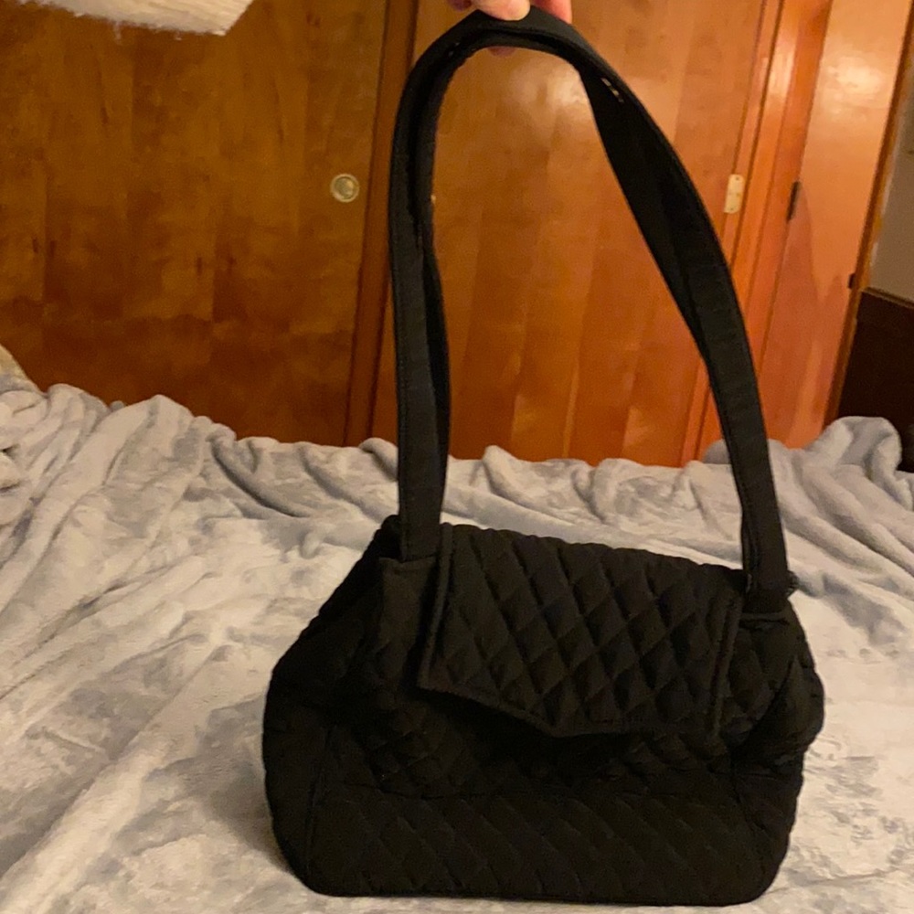 Vera Bradley quilted purse. Black.